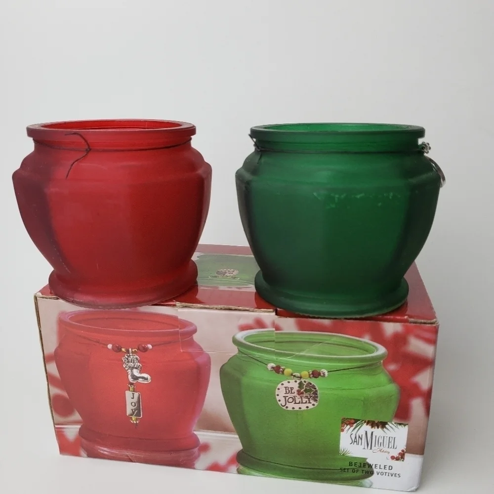 Christmas votive set